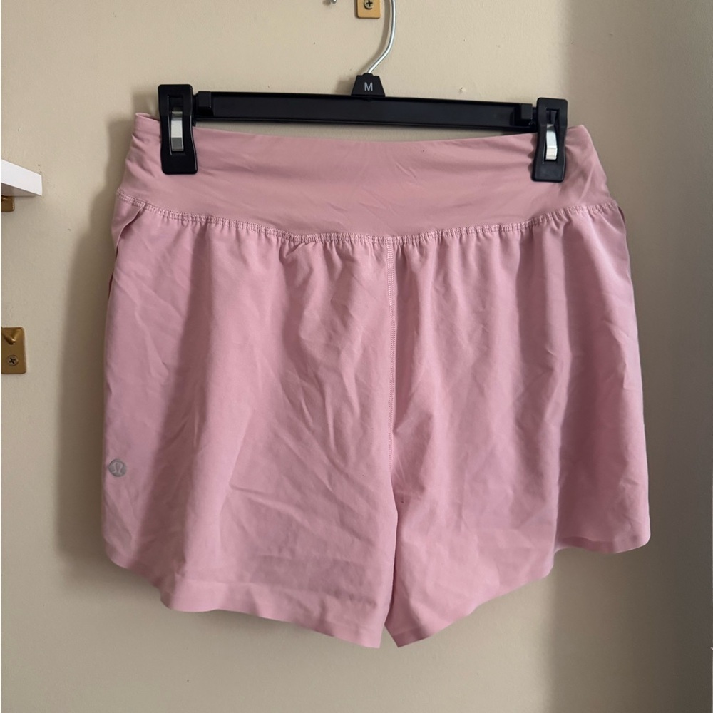 Lululemon Pink Fast and Free Shorts